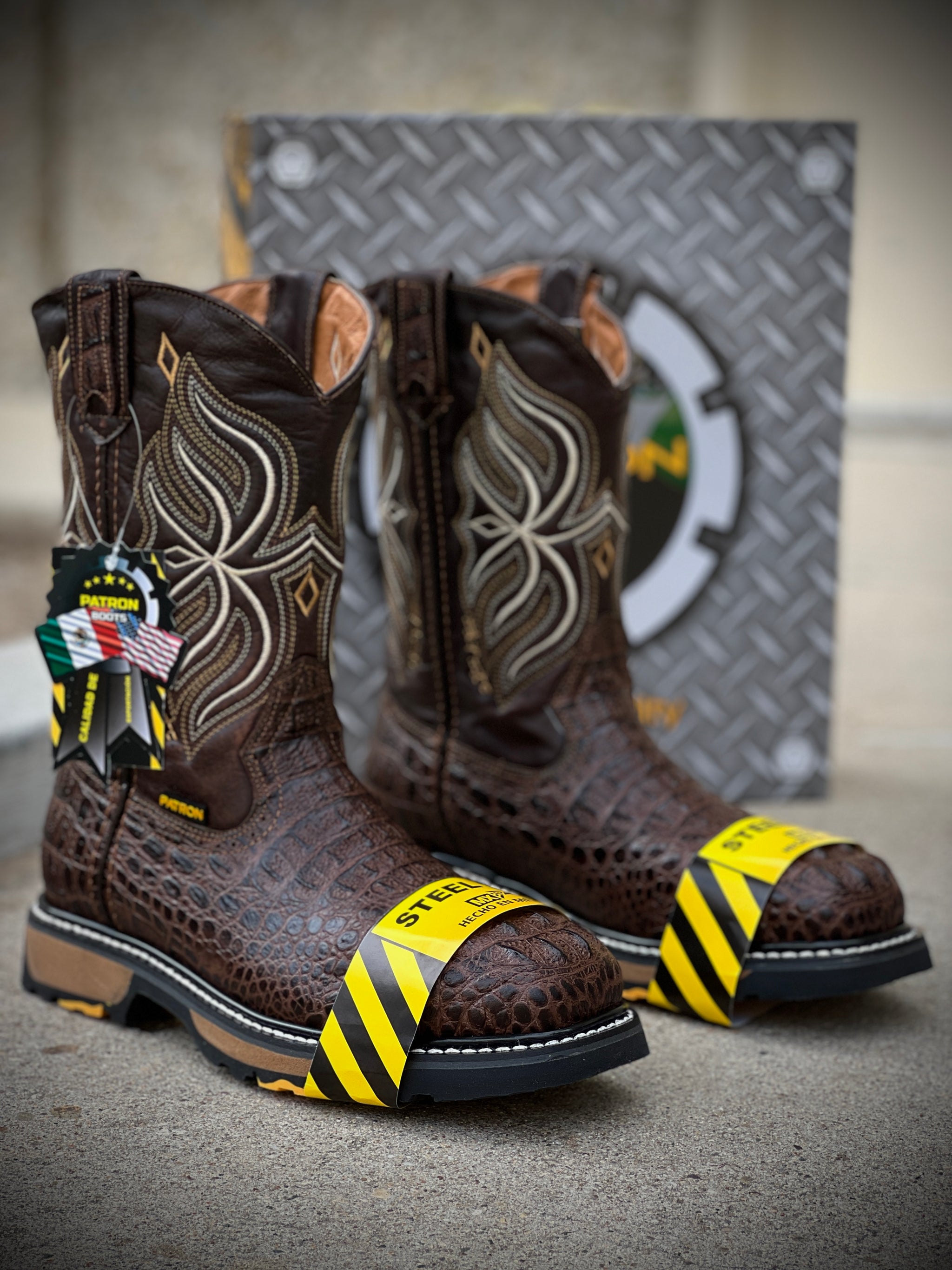 Steel Toe Croc Boots 830 Nuca Moka Steel Toe Patron Botas