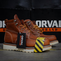 Load image into Gallery viewer, 822 Steel Toe Light Brown

