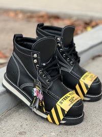 Load image into Gallery viewer, 617 S STEEL TOE BLACK
