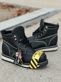 Load image into Gallery viewer, 617 S STEEL TOE BLACK
