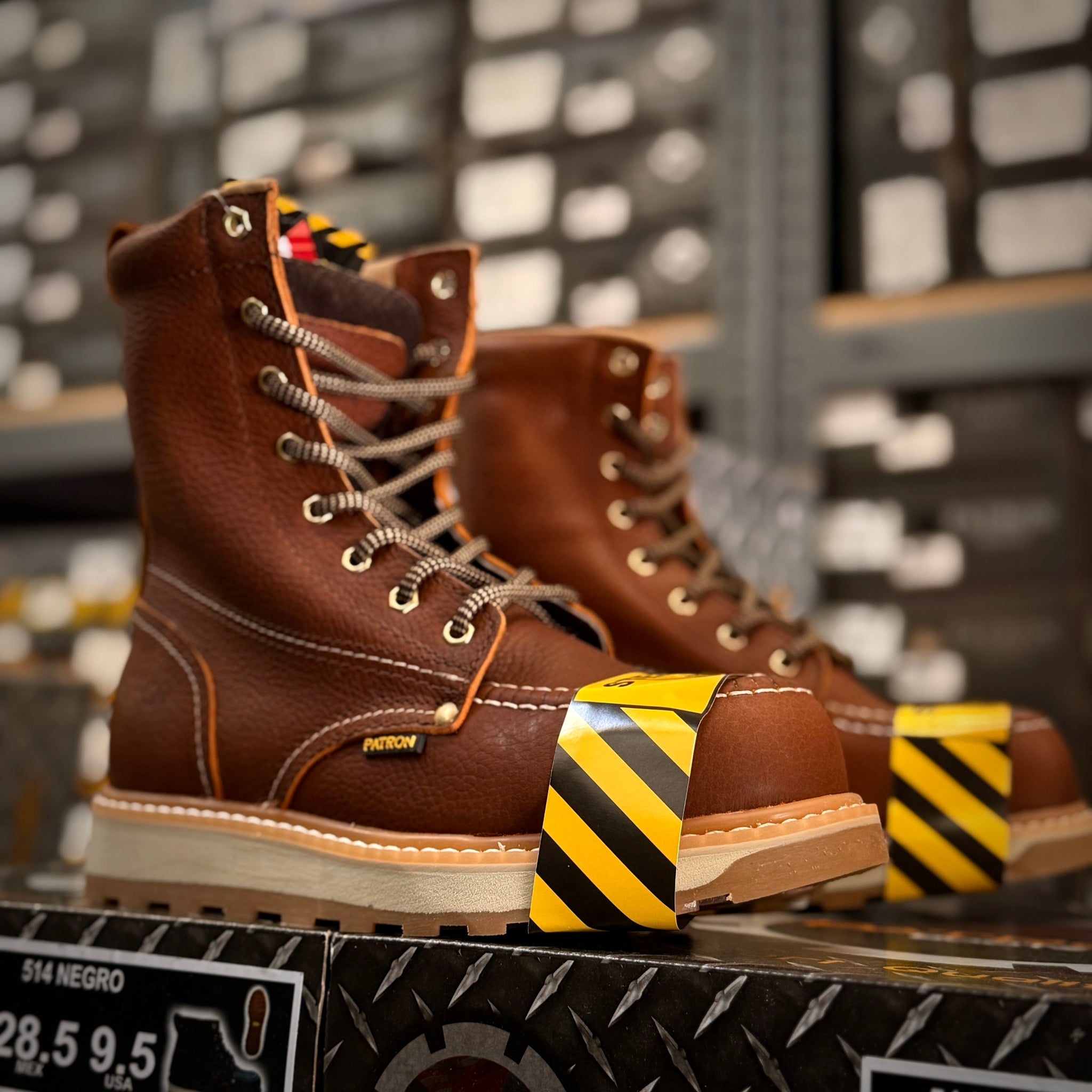 415 (Steel Toe) Light Brown | Patron Botas